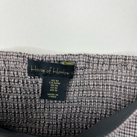 NWT House of Harlow 1960 Retro Brown Plaid Crop Top Size Medium - Picture 7 of 12